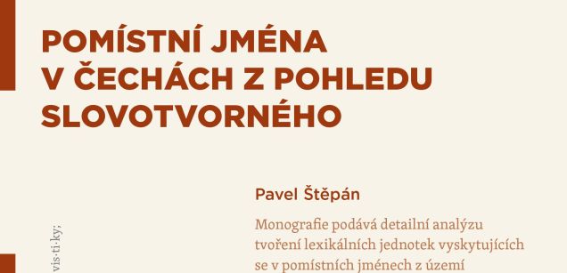 Pomístní jména v Čechách z pohledu slovotvorného