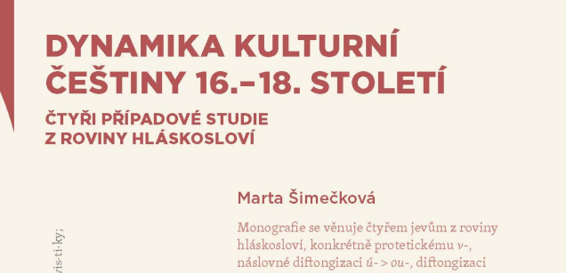 Nová kniha o češtině 16.–18. století