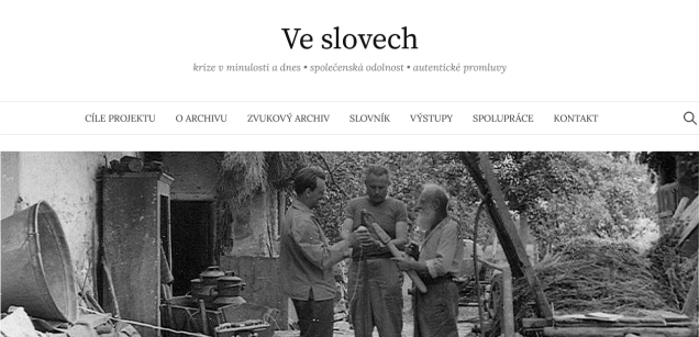 Prožité krize v nářečních nahrávkách na novém webu Ve slovech