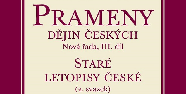 Nový svazek Starých letopisů českých